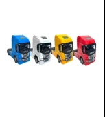 Işıklı Sesli Pilli Çek Bırak Metal Oyuncak IVECO Tır thumbnail 10