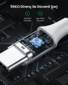 UGREEN Örgülü USB Type-C Şarj ve Data Kablosu, 50 cm, 60130 thumbnail 5