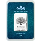 999 Ayar Gümüş ile Tasarlanmış Hayat Ağacı Temalı Hediyeye Özel 5 Gram Gümüş Külçesi-786 thumbnail 1