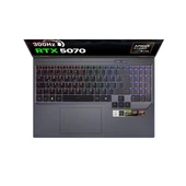 Game Garaj Slayer R9T-5070 C2 AMD Ryzen 9 8945HX 32GB RAM 2TB SSD RTX5070 16" 300Hz QHD+ FreeDOS Oyuncu Laptop thumbnail 4