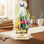 Mini Okul Saksı Hediye Sepeti - Öğretmenler Günü Hediyesi thumbnail 2