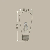 Cata CT-4350 4W E27 Duylu Rustik Led Ampul Amber thumbnail 2