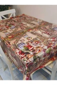 Yeni Yıl Desenli Elyaflı PVC Masa Örtüsü – Silinebilir ve Su Geçirmez Muşamba thumbnail 1