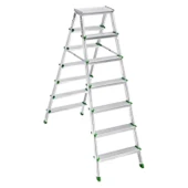 SM Saraylı 7+7 Çift Taraflı Alüminyum Merdiven thumbnail 3