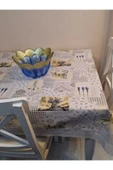 Kaydırmaz Tabanlı Pvc Muşamba - Desenli Silinebilir 120 X 150 Hazır Masa Örtüsü thumbnail 5
