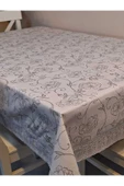 Kaydırmaz Tabanlı Pvc Muşamba - Desenli Silinebilir 120 X 150 Hazır Masa Örtüsü thumbnail 5