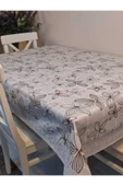 Kaydırmaz Tabanlı Pvc Muşamba - Desenli Silinebilir 120 X 150 Hazır Masa Örtüsü thumbnail 5