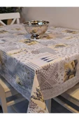 Kaydırmaz Tabanlı Pvc Muşamba - Desenli Silinebilir 120 X 150 Hazır Masa Örtüsü thumbnail 1