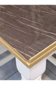 Kalın PVC Masa Koruyucu – 1.2 mm Mika Örtü, 80 cm En, Mermer Desen thumbnail 4