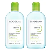 Bioderma Sebium H2O Yüz ve Makyaj Temizleme Suyu 2 x 500 ml thumbnail 2