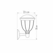Cata Ct-7019 Plastik Dekoratif Dış Mekan Duvar Aplik thumbnail 2