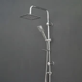 Kare Robot Tepe Duş Seti Takımı Yağmurlama Kare Banyo Duş Başlığı Sistemi Başlık Sabunluklu Duşu thumbnail 7