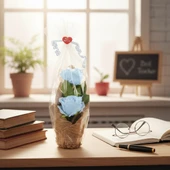 Kraponlu Çiçek Aranjmanı - Öğretmenler Günü Hediyesi thumbnail 2