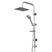 Kare Robot Tepe Duş Seti Takımı Yağmurlama Kare Banyo Duş Başlığı Sistemi Başlık Sabunluklu Duşu thumbnail 1