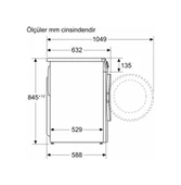 Profilo CGA254Z1TR 10 KG 1400 Devir Çamaşır Makinesi thumbnail 5