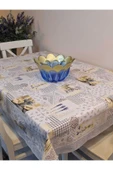 Kaydırmaz Tabanlı Pvc Muşamba - Desenli Silinebilir 120 X 150 Hazır Masa Örtüsü thumbnail 2