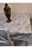 Kaydırmaz Tabanlı Pvc Muşamba - Desenli Silinebilir 120 X 150 Hazır Masa Örtüsü thumbnail 4