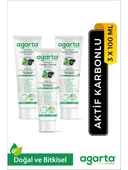 Agarta  Beyazlatıcı Glütensiz Aktif Karbonlu Diş Macunu 100 Ml x 3 Adet thumbnail 1