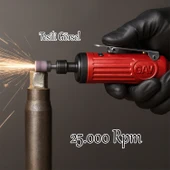 Havalı Kalıpçı Taşlama Makinesi Kompresör Uyumlu Jak Girişli 0.3 HP 25000 Rpm 6.5 Bar 1/4" 6 mm Pens thumbnail 4