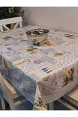 Kaydırmaz Tabanlı Pvc Muşamba - Desenli Silinebilir 120 X 150 Hazır Masa Örtüsü thumbnail 2