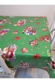 YENİ YIL DESENLİ ELYAFLI PVC MUŞAMBA - SİLİNEBİLİR MASA ÖRTÜSÜ thumbnail 1