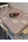 Kaydırmaz Tabanlı Pvc Muşamba - Desenli Silinebilir 120 X 150 Hazır Masa Örtüsü thumbnail 3