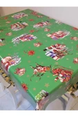 YENİ YIL DESENLİ ELYAFLI PVC MUŞAMBA - SİLİNEBİLİR MASA ÖRTÜSÜ thumbnail 2