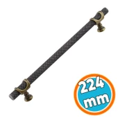 Mobilya Mutfak Dolabı Dolap Kulpları Kulbu Eskitme Antik Sarı Metal Kulp 224 mm - 22.4 cm thumbnail 1