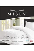 Misev Çift Kişilik Antialerjik Lüx Microfiber Yorgan + 2 Adet 800 Gr Boncuk Slikon Yastık Seti thumbnail 4