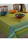 Misev Jakarlı Pamuklu Yeşil Masa Örtüsü thumbnail 2