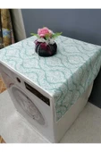 YEŞİL BEYAZ DUCK KUMAŞ ÇAMAŞIR VE KURUTMA MAKİNESİ ÖRTÜSÜ 120X60CM thumbnail 4