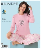 Pijahome Kadın Kışlık Termal Uzun Kollu Pijama Takımı thumbnail 6