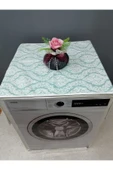 YEŞİL BEYAZ DUCK KUMAŞ ÇAMAŞIR VE KURUTMA MAKİNESİ ÖRTÜSÜ 120X60CM thumbnail 1