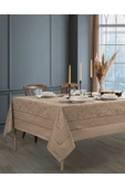 Misev Jakarlı Bej Masa Örtüsü thumbnail 1