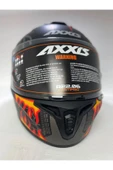 AXXIS Draken S Maori Devil B5 Matt Red Kapalı Motosiklet Kaskı + Yedek Siyah Vizör thumbnail 7