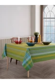 Misev Jakarlı Pamuklu Yeşil Masa Örtüsü thumbnail 1