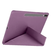 Samsung Galaxy Tab S9 Fe Plus X610 12.4 İnç Katlanabilir Kalemlikli Standlı Akıllı Kılıf  Mor thumbnail 2