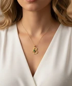 925 Gümüş - Doğum Taşlı Harf Yusufcuk Kolye thumbnail 1