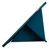 Samsung Galaxy Tab S9 Plus X810 12.4 İnç Katlanabilir Kalemlikli Standlı Akıllı Kılıf  Petrol thumbnail 5