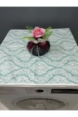 YEŞİL BEYAZ DUCK KUMAŞ ÇAMAŞIR VE KURUTMA MAKİNESİ ÖRTÜSÜ 120X60CM thumbnail 2