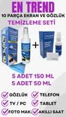 5 Adet 150 ML + 5 Adet 50 ML Tv Ekran Ve Gözlük Temizleme Seti thumbnail 7