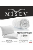Misev Çift Kişilik Antialerjik Lüx Microfiber Yorgan + 2 Adet 800 Gr Boncuk Slikon Yastık Seti thumbnail 1