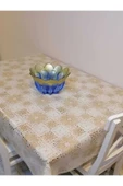Krem Ithal Pvc Muşamba - Desenli Silinebilir Masa Örtüsü thumbnail 3