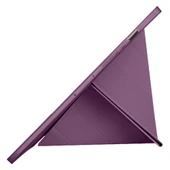 Samsung Galaxy Tab S10 Plus X820 12.4 İnç Katlanabilir Kalemlikli Standlı Akıllı Kılıf  Mor thumbnail 5