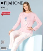 Pijahome Kadın Kışlık Termal Uzun Kollu Pijama Takımı thumbnail 2
