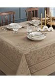Misev Jakarlı Bej Masa Örtüsü thumbnail 2