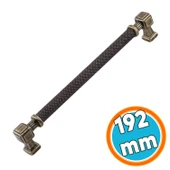 Mobilya Çekmece Mutfak Dolabı Dolap Modern Kapak Kulpları Desenli Antik Sarı Metal Kulp 192 mm thumbnail 1
