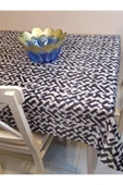 KUMAŞ DOKULU TABANI SİLİKONLU YIKANABİLİR SİLİNEBİLİR ÜTÜLENEBİLİR KAYMAZ DEKORATİF MASA ÖRTÜSÜ thumbnail 5