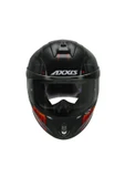 AXXIS Draken S Maori Devil B5 Matt Red Kapalı Motosiklet Kaskı + Yedek Siyah Vizör thumbnail 2