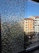 Cam Filmi Kaplama Statik Folyo  Buzlu Desenli Duşa Kabin Pencere Ofis Dekorasyon thumbnail 4